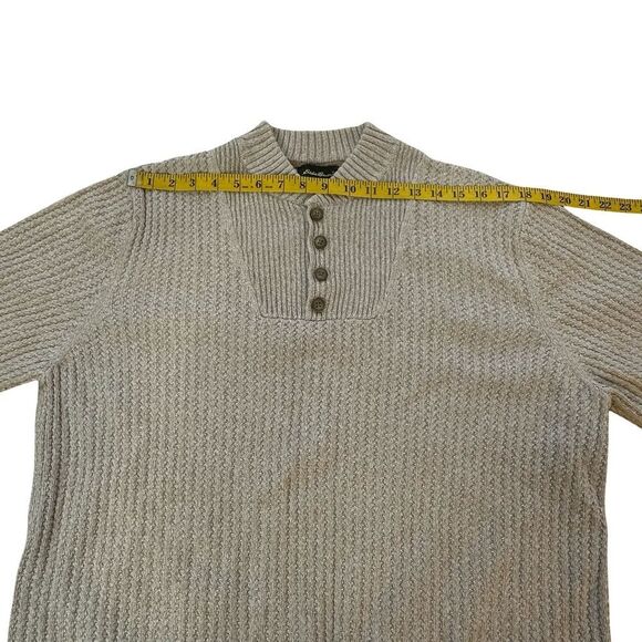 Eddie Bauer Y2K 100% Cotton Beige Sweater Size XL TALL - Picture 7 of 12